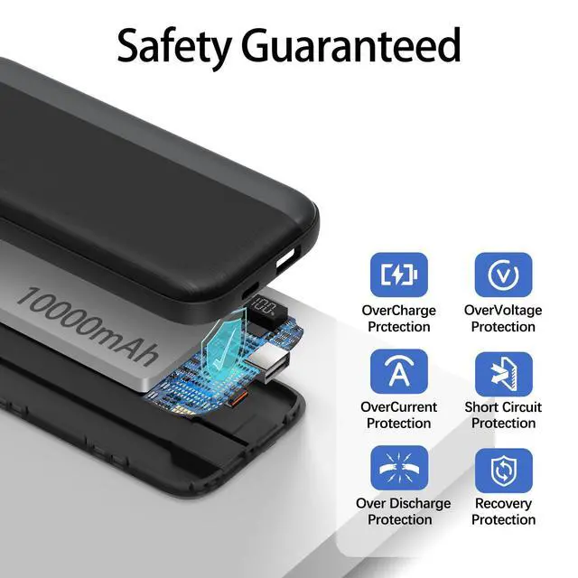 Alt view image 7 of 7 - Power Bank 10000mAh 22.5W PD Fast Charging
