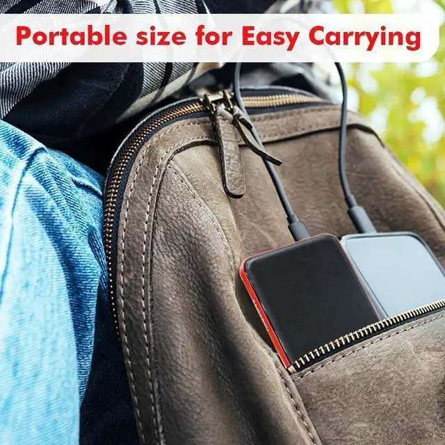 Alt view image 6 of 6 - 2-Pack Power Bank Portable Charger 10600mAh