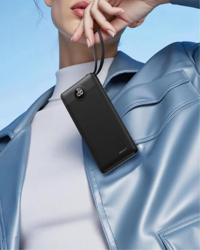 Alt view image 7 of 7 - Power Bank Slim 10000mAh Portable Chagrer