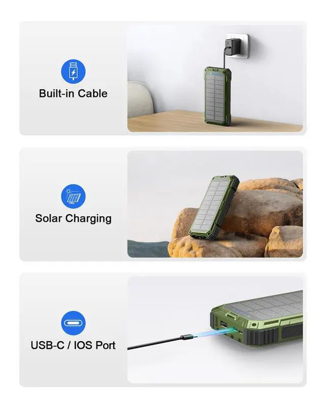 Alt view image 6 of 7 - Solar Power Bank