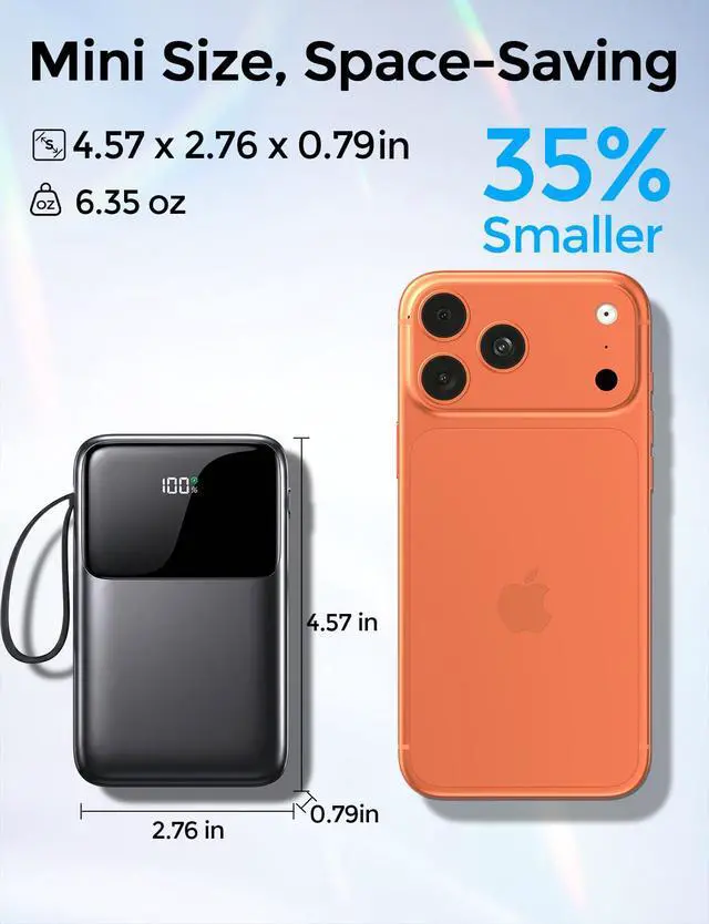 Alt view image 3 of 7 - Power Bank 10000mAh 22.5W Fast Charging Portable Charger