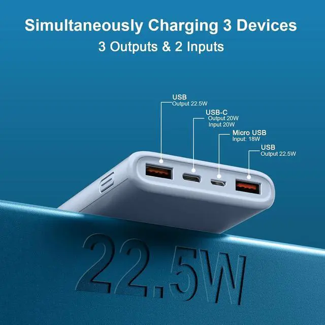 Alt view image 4 of 7 - Power Bank Fast Charging 10000mAh