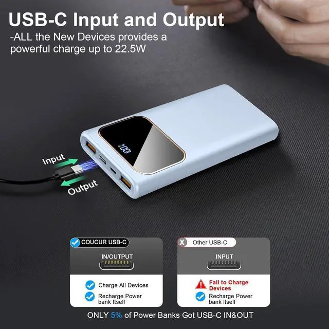 Alt view image 6 of 7 - Power Bank Fast Charging 10000mAh