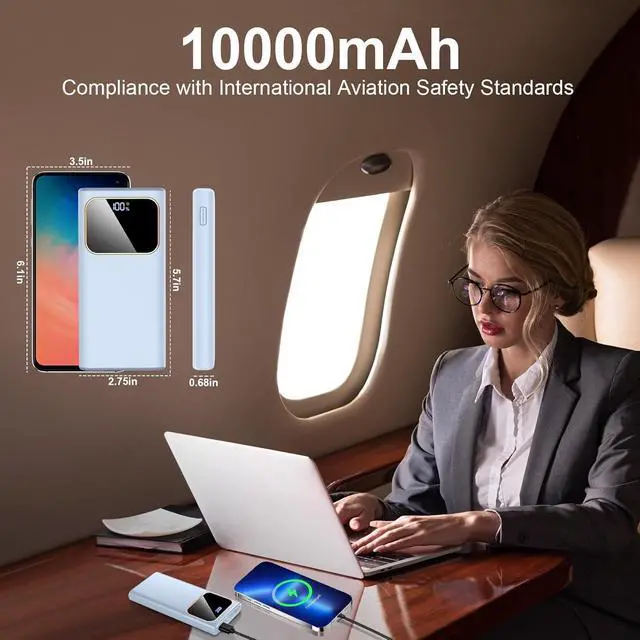 Alt view image 7 of 7 - Power Bank Fast Charging 10000mAh