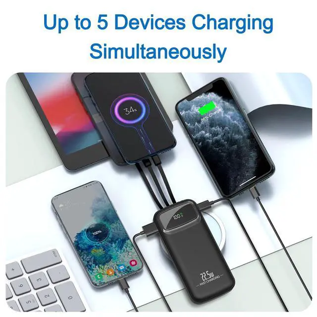 Alt view image 4 of 7 - Power Bank with Built-in Cables