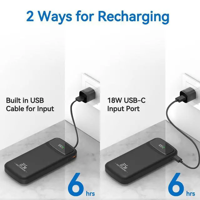 Alt view image 5 of 7 - Power Bank with Built-in Cables