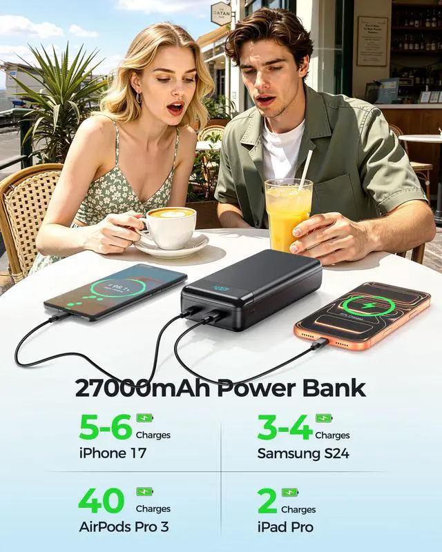 Alt view image 2 of 7 - Power Bank 27000mAh
