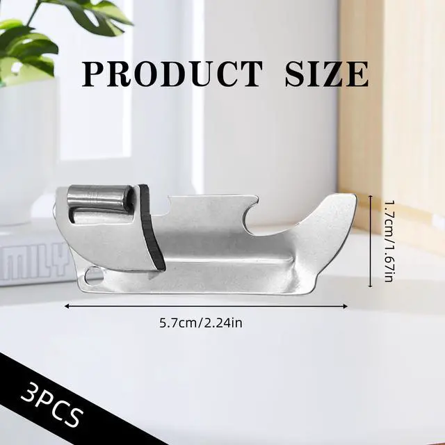Alt view image 2 of 6 - 3PCS Military-Style Can Opener - Stainless Steel