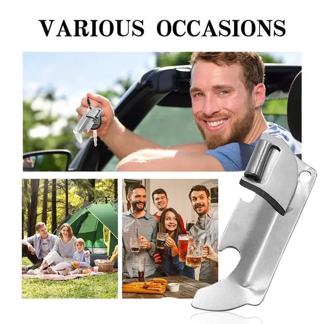 Alt view image 5 of 6 - 3PCS Military-Style Can Opener - Stainless Steel