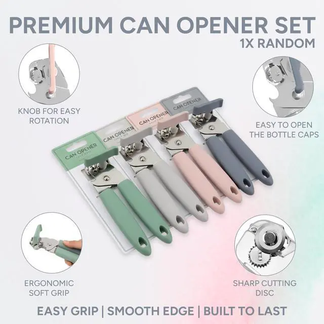 Alt view image 6 of 6 - Natural Soft Grip Tin Opener Stylish Kitchen Tool