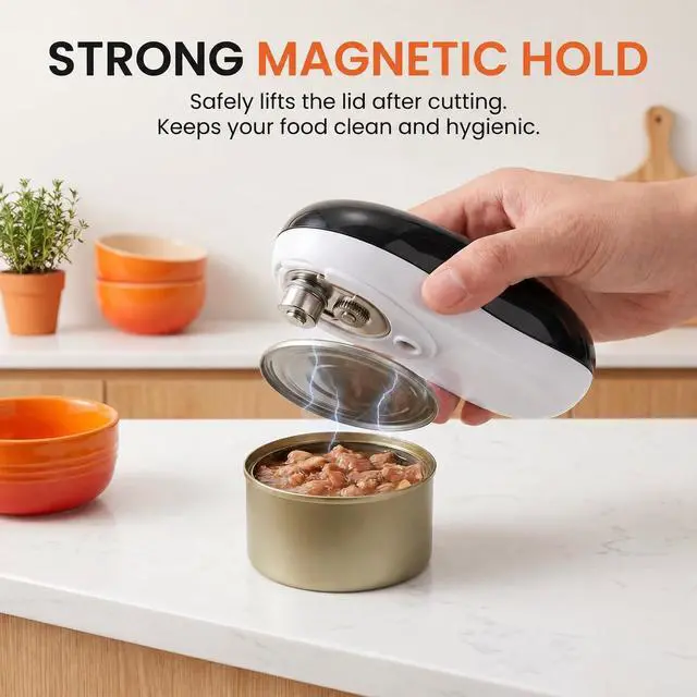 Alt view image 3 of 6 - Electric Can Opener with Auto Off Cut for Arthritic Hands