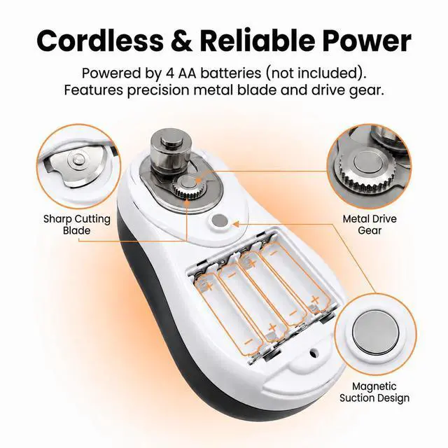 Alt view image 5 of 6 - Electric Can Opener with Auto Off Cut for Arthritic Hands