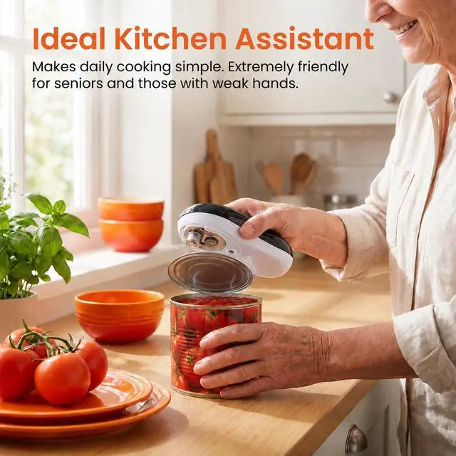 Alt view image 6 of 6 - Electric Can Opener with Auto Off Cut for Arthritic Hands