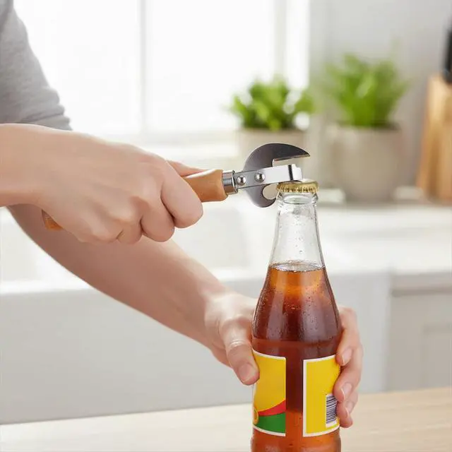 Alt view image 4 of 6 - 2pcs Stainless Steel Can Opener Manual