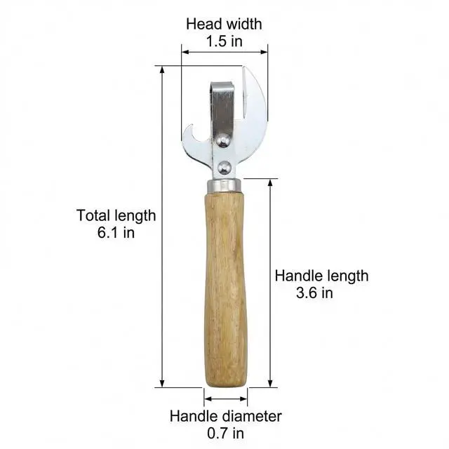 Alt view image 3 of 6 - 2Pcs Stainless Steel Side Cut Can Opener