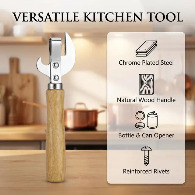 Alt view image 2 of 6 - 2Pcs Stainless Steel Side Cut Can Opener