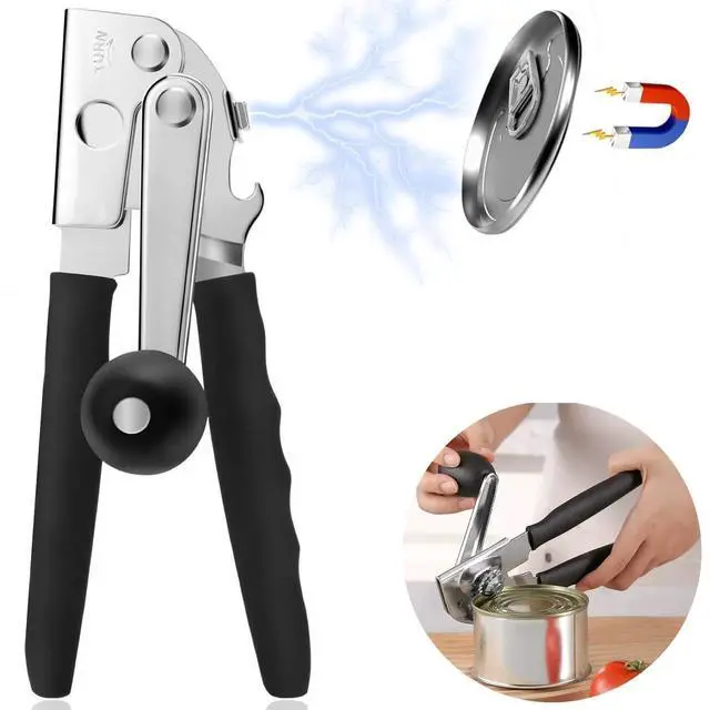 Alt view image 3 of 6 - Hand Crank Can Opener with Comfortable Extra-Long Handles