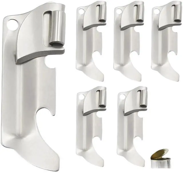Main image of 6pcs Camping Tin Opener - Stainless Steel Military Can Opener for Tin - Portable Mini Manual Can Opener for Home