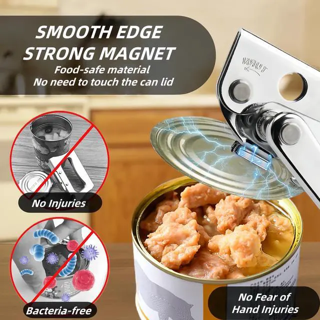 Alt view image 5 of 6 - Hand Crank Can Opener with Comfortable Extra-Long Handles