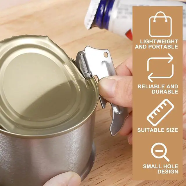 Alt view image 3 of 6 - 6pcs Camping Tin Opener - Stainless Steel Military Can Opener for Tin - Portable Mini Manual Can Opener for Home