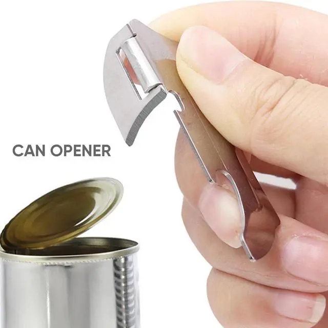 Alt view image 4 of 6 - 6pcs Camping Tin Opener - Stainless Steel Military Can Opener for Tin - Portable Mini Manual Can Opener for Home