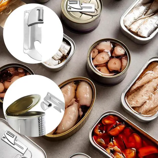 Alt view image 5 of 6 - 6pcs Camping Tin Opener - Stainless Steel Military Can Opener for Tin - Portable Mini Manual Can Opener for Home