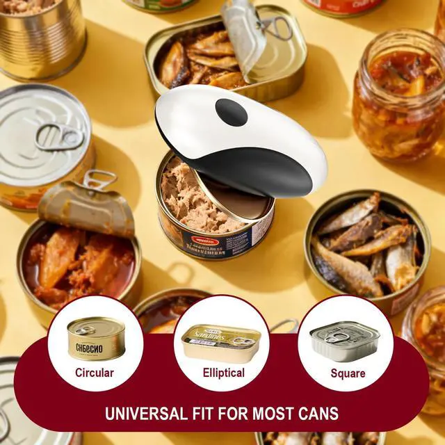 Alt view image 4 of 6 - Rechargeable Electric Can Opener One-Touch Automatic Tin Opener