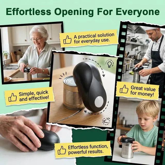 Alt view image 2 of 6 - Electric Tin Opener with Smooth Edge Cut for All Can Types