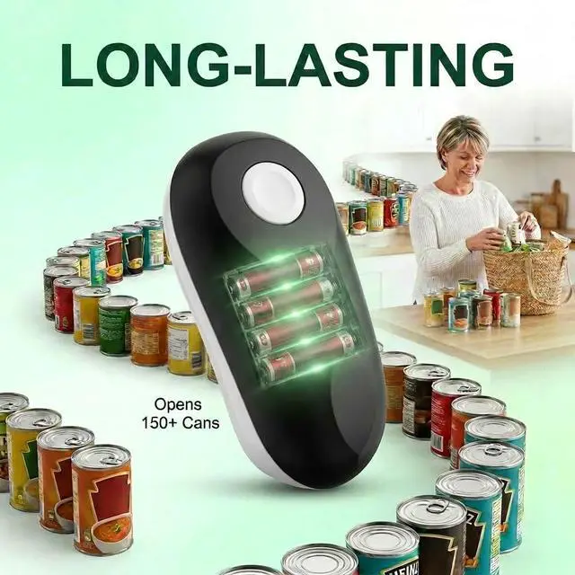 Alt view image 4 of 6 - Electric Tin Opener with Smooth Edge Cut for All Can Types