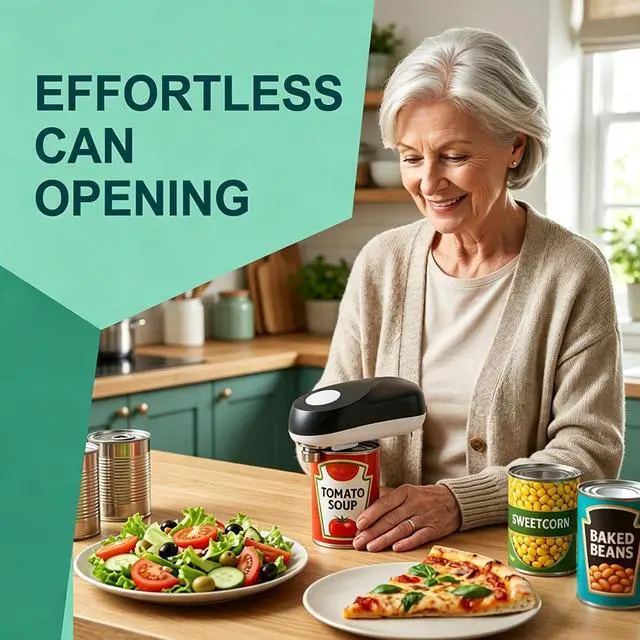 Alt view image 5 of 6 - Electric Tin Opener with Smooth Edge Cut for All Can Types