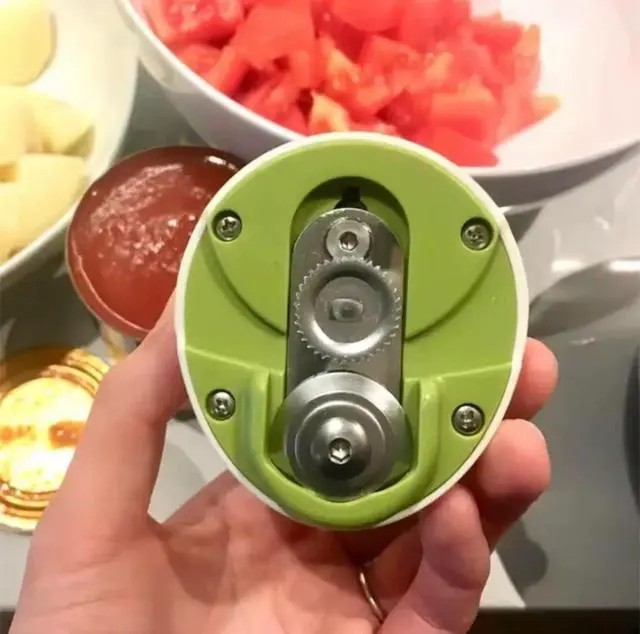 Alt view image 2 of 2 - New Opener Rotating Can Opener Iron Tin Can Opener Stainless Steel Simple Kitchen Manual Can Opener