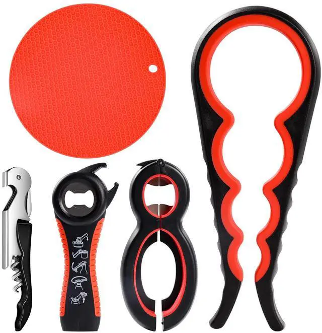 Main image of Jar Opener for Weak Hands - 5 Pack Bottle Openers for Arthritis