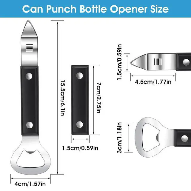 Alt view image 3 of 6 - Manual Can Opener and Can Punch Opener