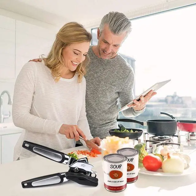 Alt view image 5 of 6 - Tin Openers Can Opener 3-in-1 Stainless Steel Manual Tin Openers
