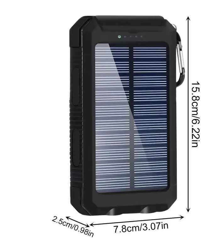 Alt view image 5 of 6 - Solar Portable Charger Portable Charger for Phones