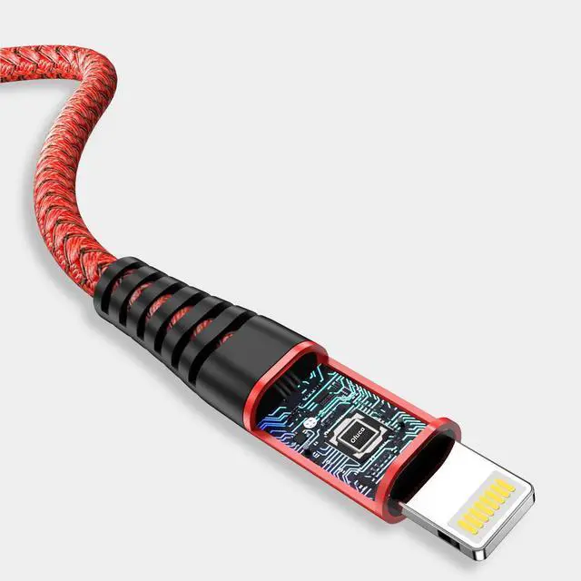 Alt view image 2 of 6 - Ofuca iPhone Charger Cable 3Pack 1M/3FT MFi Certified iPhone Charger