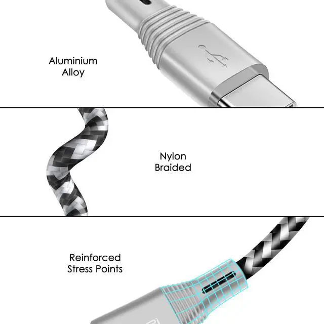 Alt view image 2 of 6 - iPhone Charger 2M Long Lightning Cable 3 Pack
