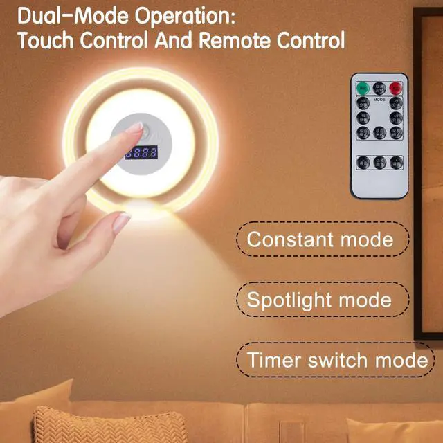 Alt view image 4 of 5 - LED Motion Sensor Night Light with Clock Display