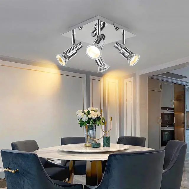 Alt view image 3 of 4 - Adjustable 4 Way Ceiling Spotlight Fitting