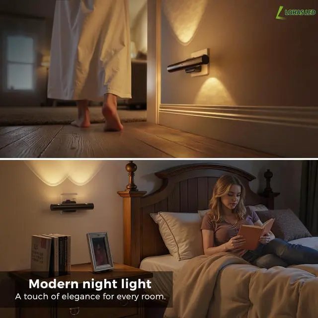 Alt view image 7 of 7 - LED Night Light Plug in Wall Night Lights with Dusk to Dawn Sensor