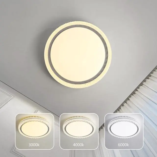 Alt view image 7 of 7 - Modern Round LED Ceiling Light