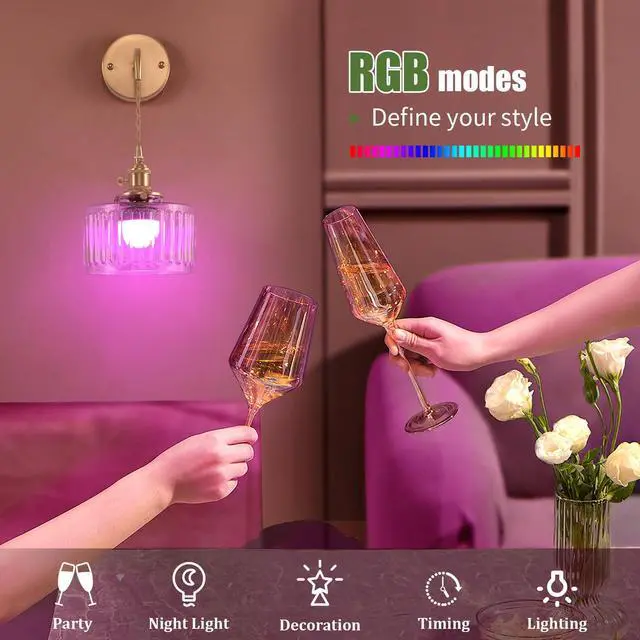 Alt view image 5 of 7 - Battery Operated Wall Light Set of 2