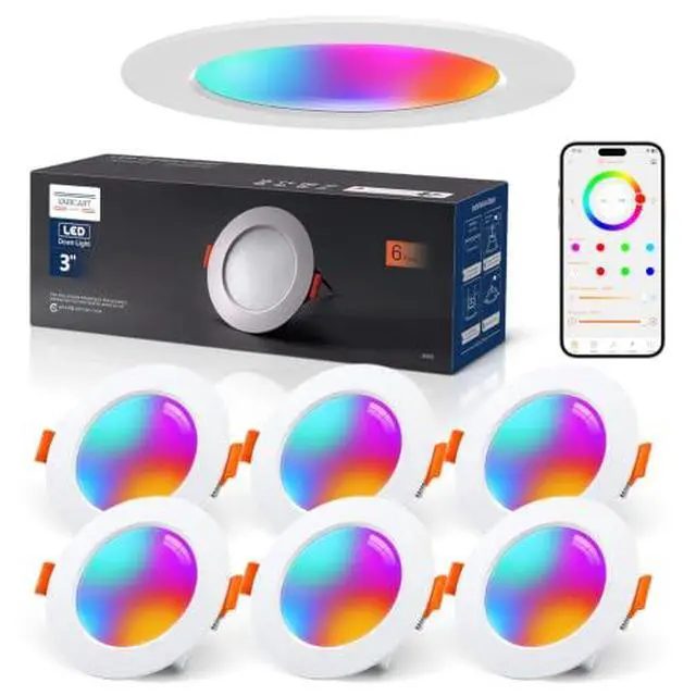 Alt view image 2 of 7 - Smart LED Downlights for Ceiling