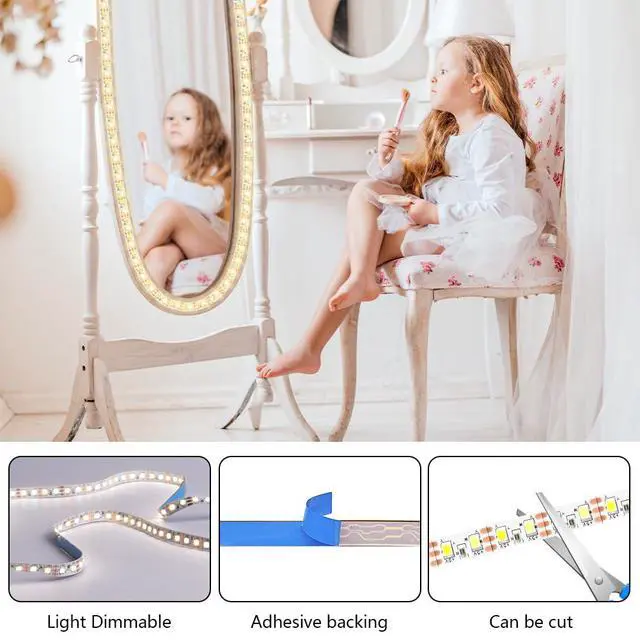 Alt view image 5 of 5 - LED Mirror Light Dimmable LED Mirror Lights