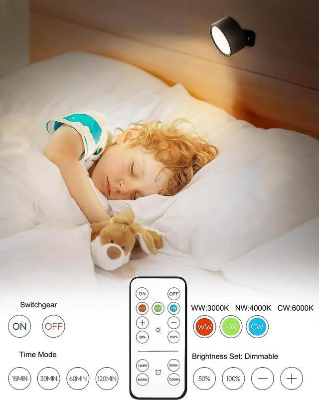 Alt view image 4 of 5 - Battery Operated Wall Light
