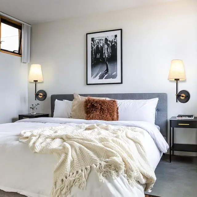 Alt view image 5 of 7 - Set of 2 Black and Gold Wall Lights for Living Room Bedrooms