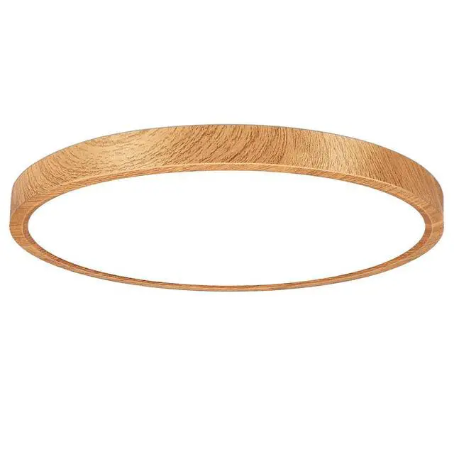 Main image of 12in/30cm 24W LED Wood Grain Flush Mount Ceiling Light