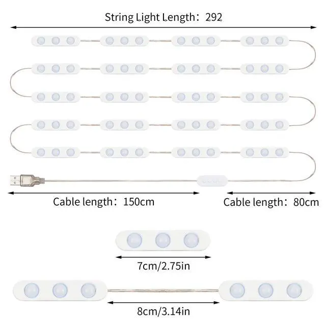 Alt view image 4 of 5 - 5M LED Vanity Mirror Light Kit