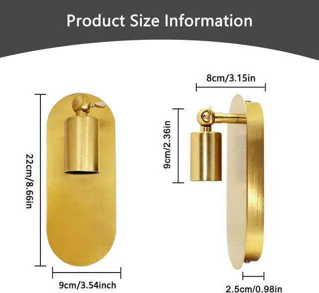 Alt view image 2 of 5 - 2 Pack Industrial Wall Lights