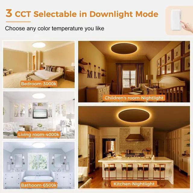Alt view image 5 of 5 - Dimmable Ceiling Light